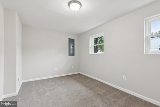 1205 Mirga Cir, Baltimore, MD 21207 - carpeted spare room featuring electric panel and baseboards