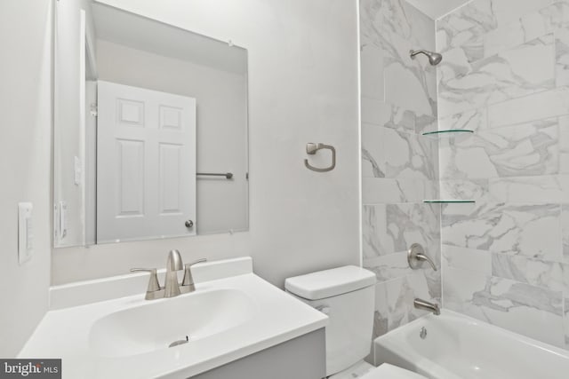 1205 Mirga Cir, Baltimore, MD 21207 - bathroom with vanity, shower / washtub combination, and toilet