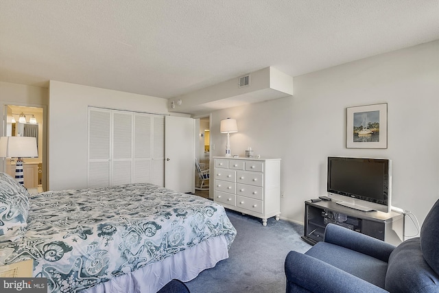 506 Brandywine House Rd Unit 506S, Bethany Beach, DE 19930 - carpeted bedroom with a closet and a textured ceiling
