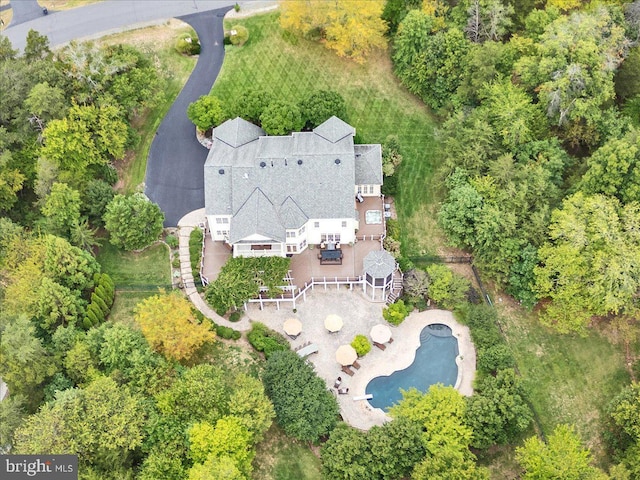 27422 Bridle Pl, Chantilly, VA 20152 - aerial overview of property's location featuring a pool