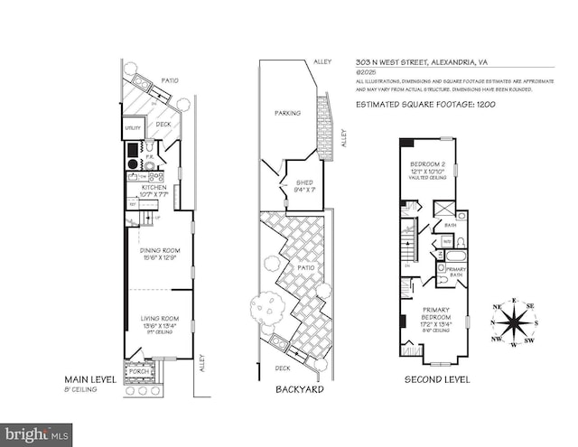303 N W St, Alexandria, VA 22314 - property floor plan
