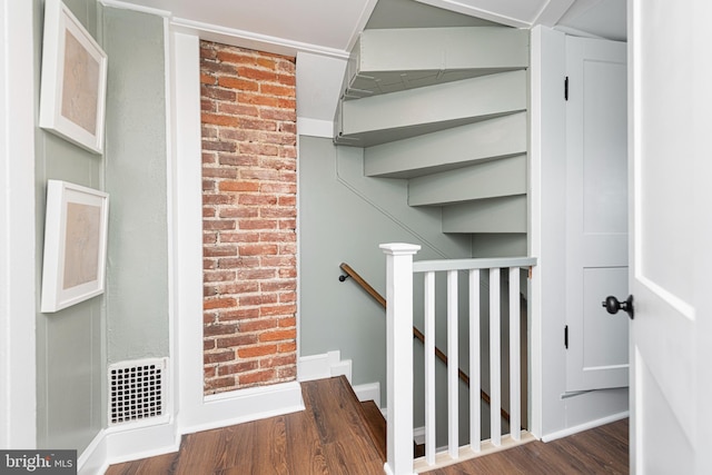 7 High St, Phoenixville, PA 19460 - stairs with wood finished floors and baseboards