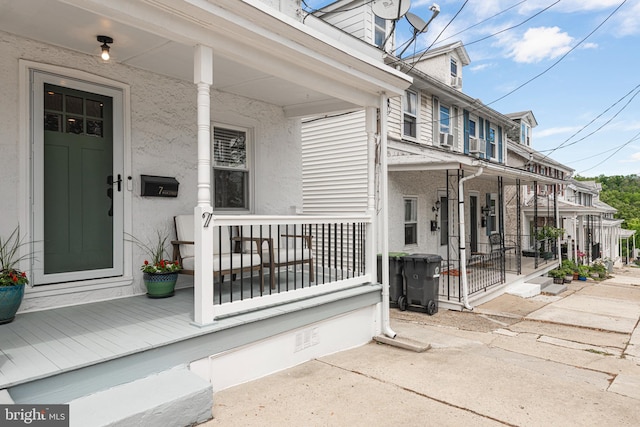 7 High St, Phoenixville, PA 19460 - doorway to property featuring covered porch