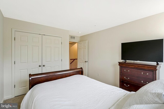 45812 Winding Branch Ter, Sterling, VA 20166 - bedroom with a closet and light carpet