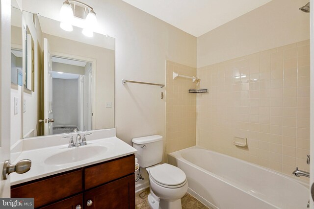 45812 Winding Branch Ter, Sterling, VA 20166 - full bath featuring toilet, vanity, and shower / washtub combination