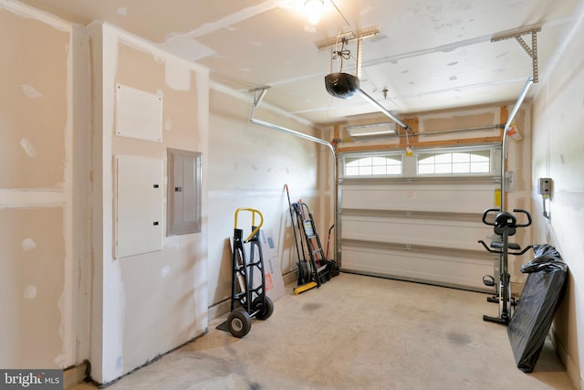 45812 Winding Branch Ter, Sterling, VA 20166 - garage featuring electric panel and a garage door opener