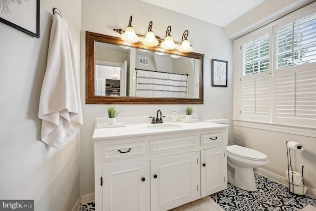 7600 Charleston Dr, Bethesda, MD 20817 - full bath with vanity and tile patterned floors
