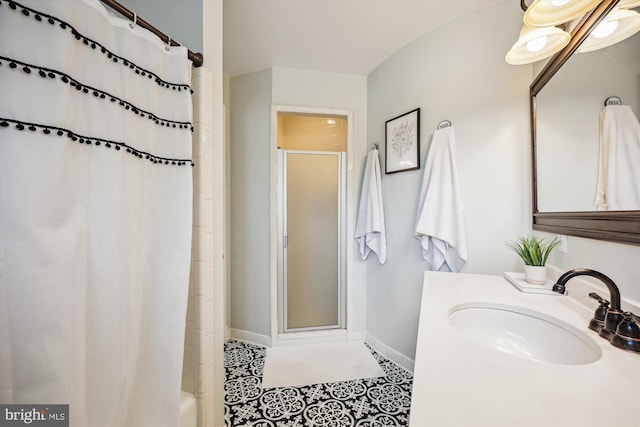 7600 Charleston Dr, Bethesda, MD 20817 - bathroom featuring tile patterned flooring and vanity