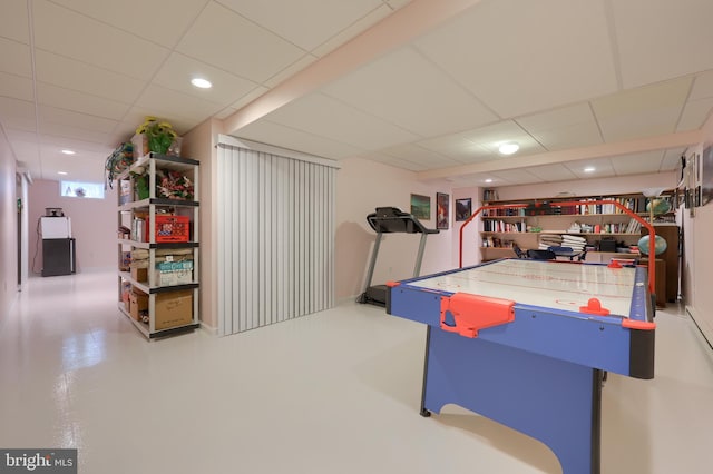 1350 Hyde Park Dr, Lancaster, PA 17601 - playroom with a drop ceiling and recessed lighting