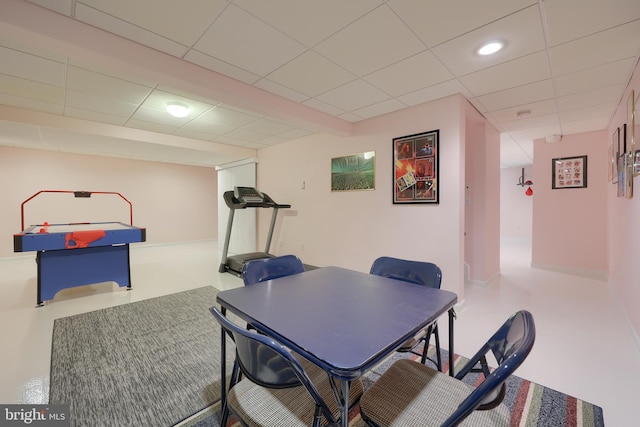 1350 Hyde Park Dr, Lancaster, PA 17601 - office area with a paneled ceiling and recessed lighting