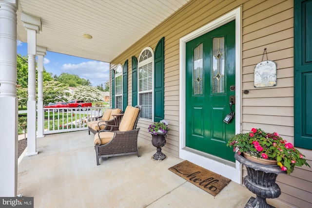 24830 Showbarn Cir, Damascus, MD 20872 - doorway to property featuring covered porch