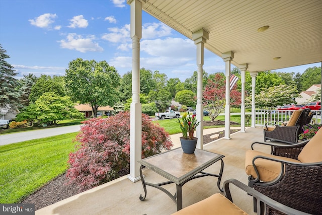 24830 Showbarn Cir, Damascus, MD 20872 - covered porch with a lawn