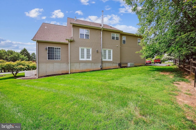 24830 Showbarn Cir, Damascus, MD 20872 - rear view of property featuring central air condition unit and a shingled roof