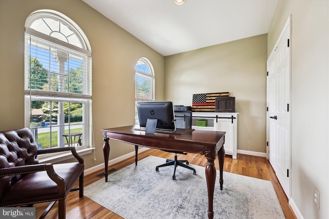 24830 Showbarn Cir, Damascus, MD 20872 - office featuring baseboards and wood finished floors