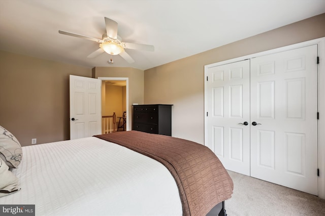 24830 Showbarn Cir, Damascus, MD 20872 - carpeted bedroom featuring a closet and ceiling fan