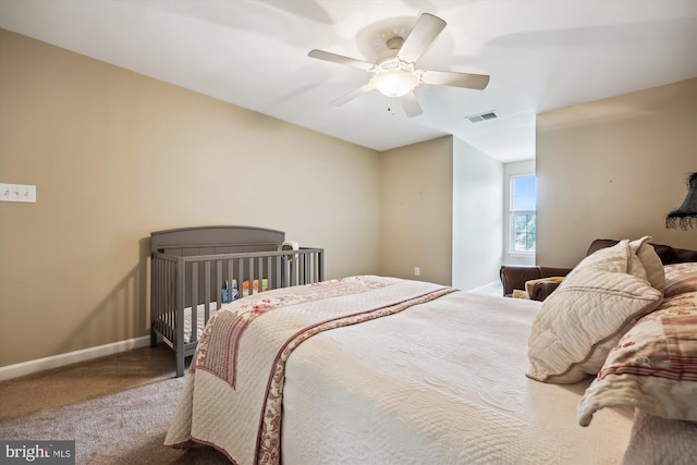 24830 Showbarn Cir, Damascus, MD 20872 - bedroom with carpet, baseboards, and a ceiling fan