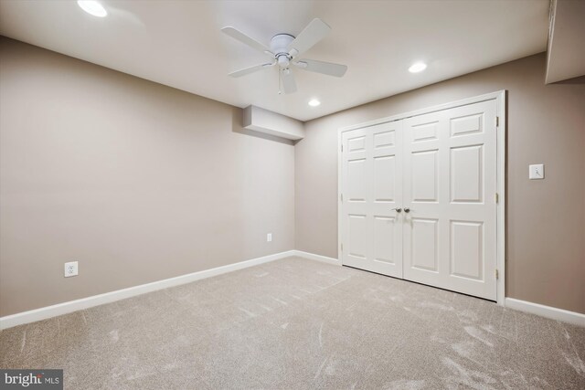 24830 Showbarn Cir, Damascus, MD 20872 - unfurnished bedroom featuring carpet flooring, baseboards, recessed lighting, and a closet