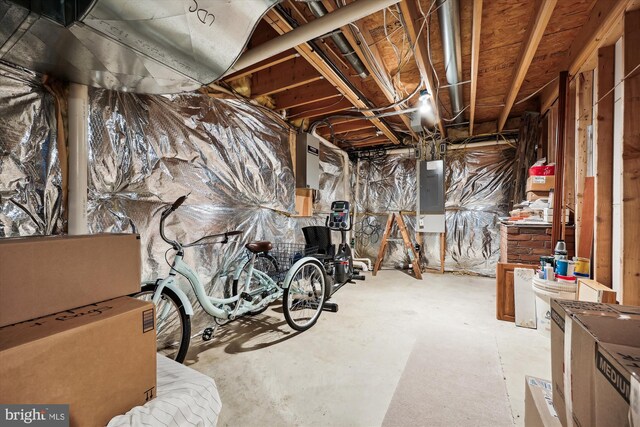 24830 Showbarn Cir, Damascus, MD 20872 - unfinished basement with electric panel