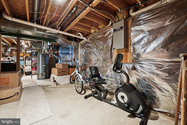 24830 Showbarn Cir, Damascus, MD 20872 - unfinished below grade area featuring gas water heater and heating unit