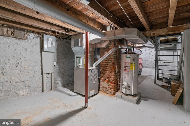 827 W 2nd St, Florence, NJ 08518 - basement with gas water heater and heating unit