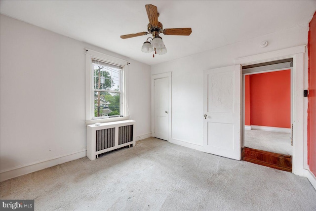 344 Clearbrook Ave, Lansdowne, PA 19050 - unfurnished bedroom featuring radiator, carpet floors, and baseboards