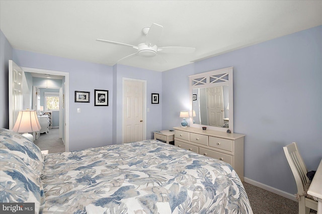 39724 E Sun Dr Unit 226, Fenwick Island, DE 19944 - bedroom featuring light carpet, baseboards, and a ceiling fan