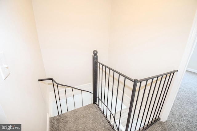 2116 E Hoffman St, Baltimore, MD 21213 - stairs with carpet