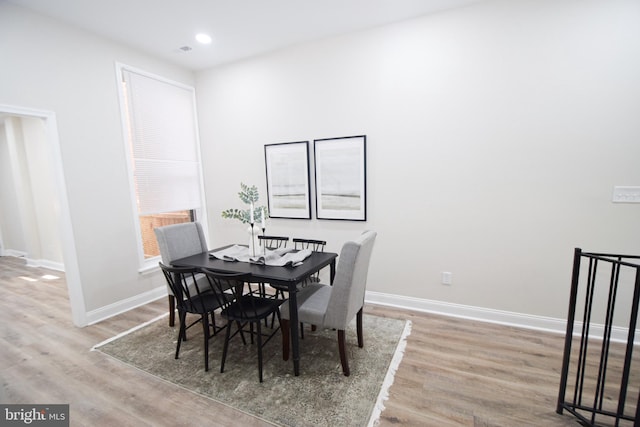 2116 E Hoffman St, Baltimore, MD 21213 - dining area featuring wood finished floors and recessed lighting