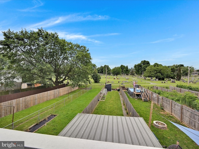 546 N Plum St, Lancaster, PA 17602 - view of yard featuring a rural view and view of wooded area