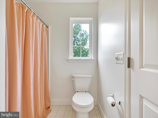 1082 Stillwood Cir, Lititz, PA 17543 - bathroom with tile patterned flooring and a shower with curtain