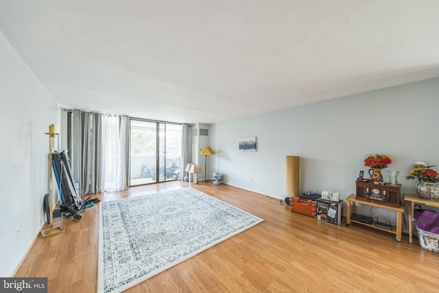 6101 Edsall Rd Unit 702, Alexandria, VA 22304 - living area with wood finished floors and baseboards