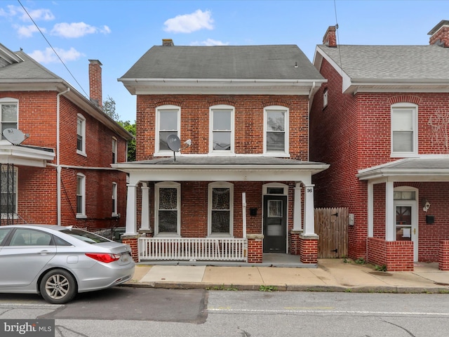 16 Avalon Ave, Hagerstown, MD 21740 - view of property featuring covered porch and brick siding
