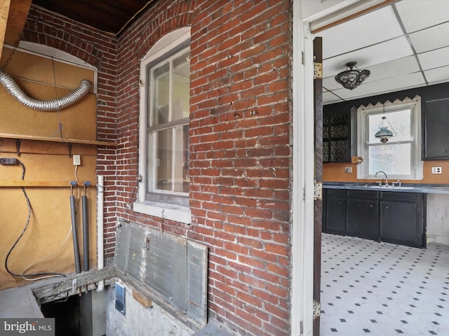 16 Avalon Ave, Hagerstown, MD 21740 - property entrance featuring brick siding and a sink