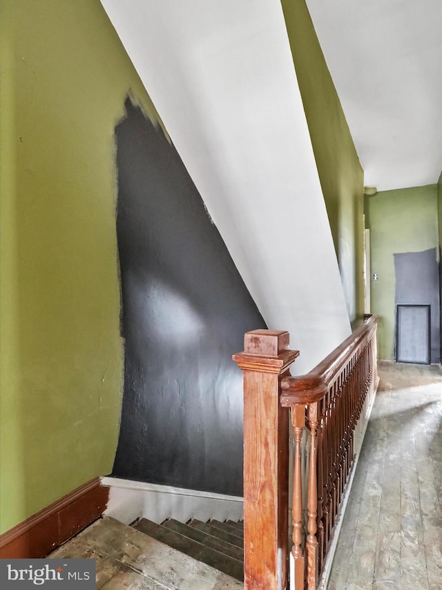 16 Avalon Ave, Hagerstown, MD 21740 - staircase with wood finished floors and baseboards