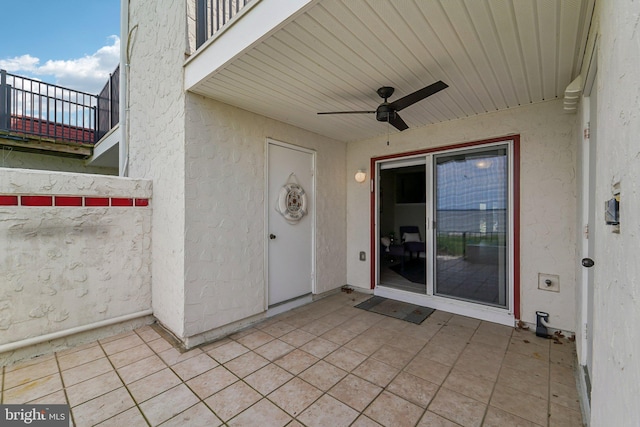 15 Queen Anne Way Unit E, Chester, MD 21619 - view of patio / terrace with a ceiling fan