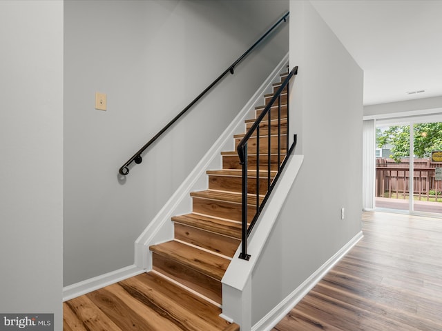 237 Kimberly Way, Winchester, VA 22601 - staircase with wood finished floors and baseboards