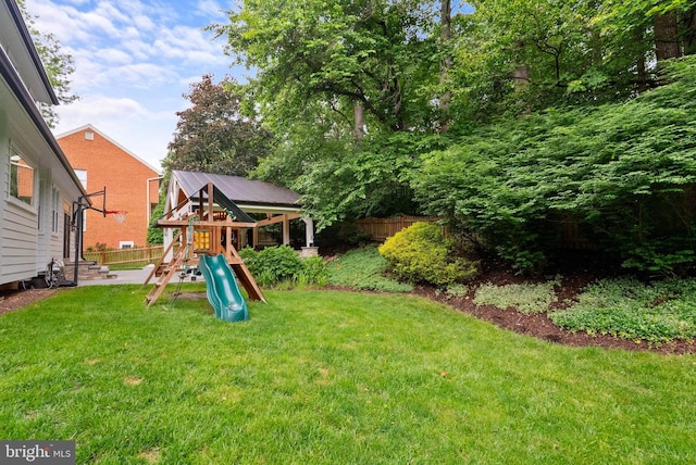 10000 Manor Pl, Fairfax, VA 22032 - view of yard with a playground