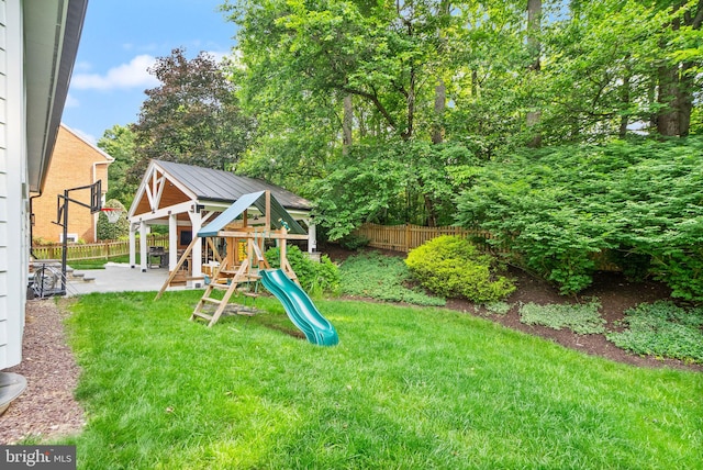 10000 Manor Pl, Fairfax, VA 22032 - view of yard with a playground