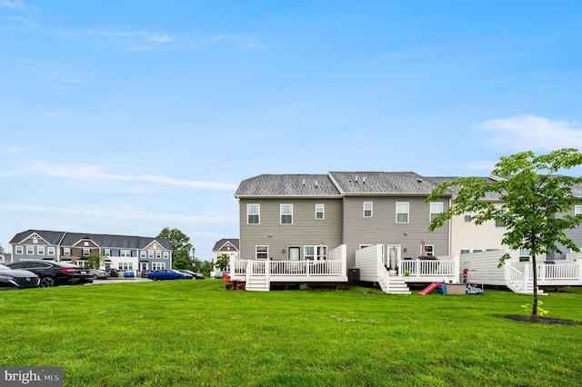 8 Ryan Ct, Gilbertsville, PA 19525 - rear view of house featuring a yard and a deck