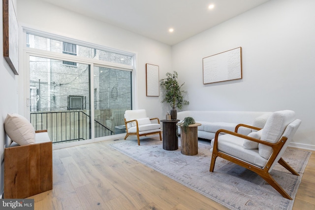 903 Corinthian Ave Unit B, Philadelphia, PA 19130 - living area with wood finished floors and recessed lighting