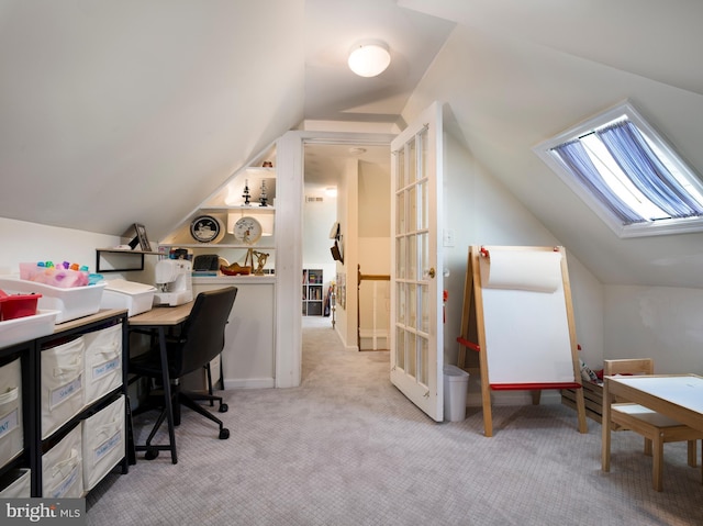 1204 Drexel Ave, Drexel Hill, PA 19026 - carpeted office with lofted ceiling and a skylight