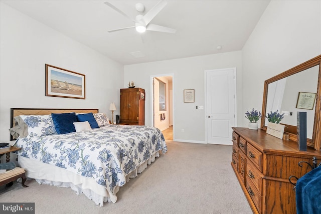 21336 Dauphine St, Lewes, DE 19958 - bedroom featuring light carpet, baseboards, and ceiling fan