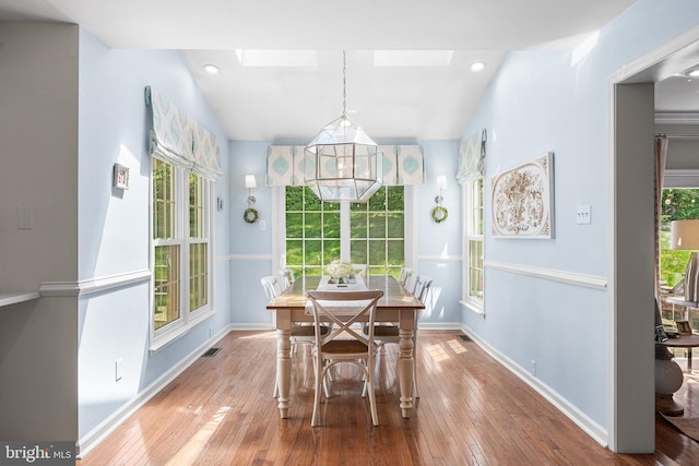 253 Lantern Ln, Gulph Mills, PA 19428 - dining space featuring plenty of natural light, hardwood / wood-style flooring, and baseboards