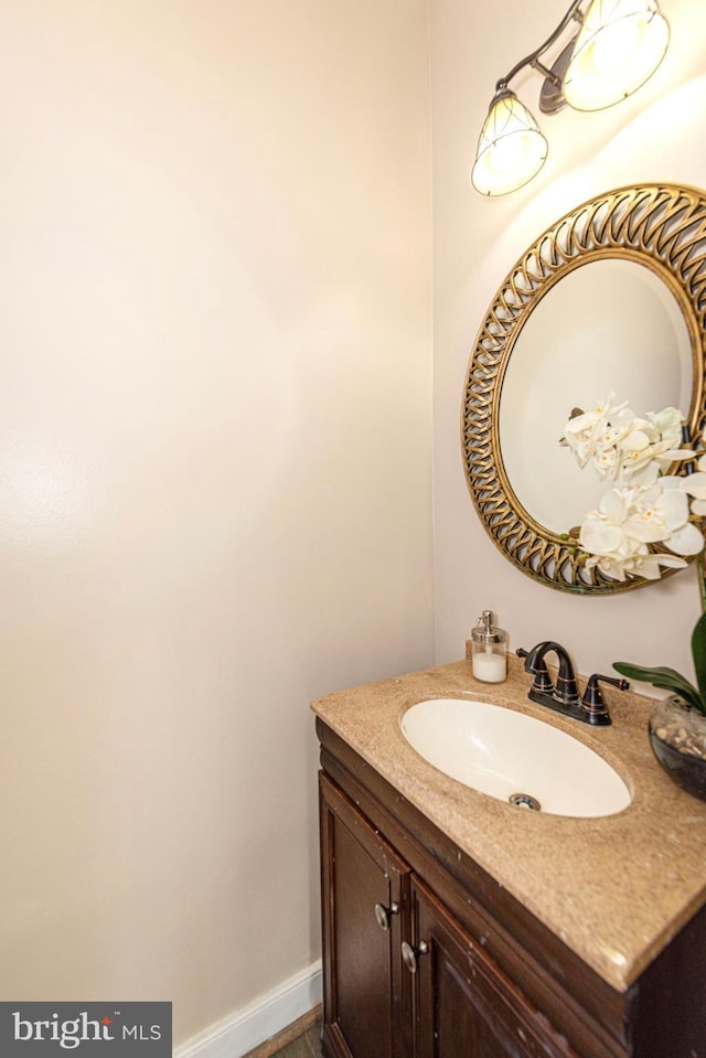 15381 Bronco Way, Woodbridge, VA 22193 - bathroom featuring vanity and baseboards