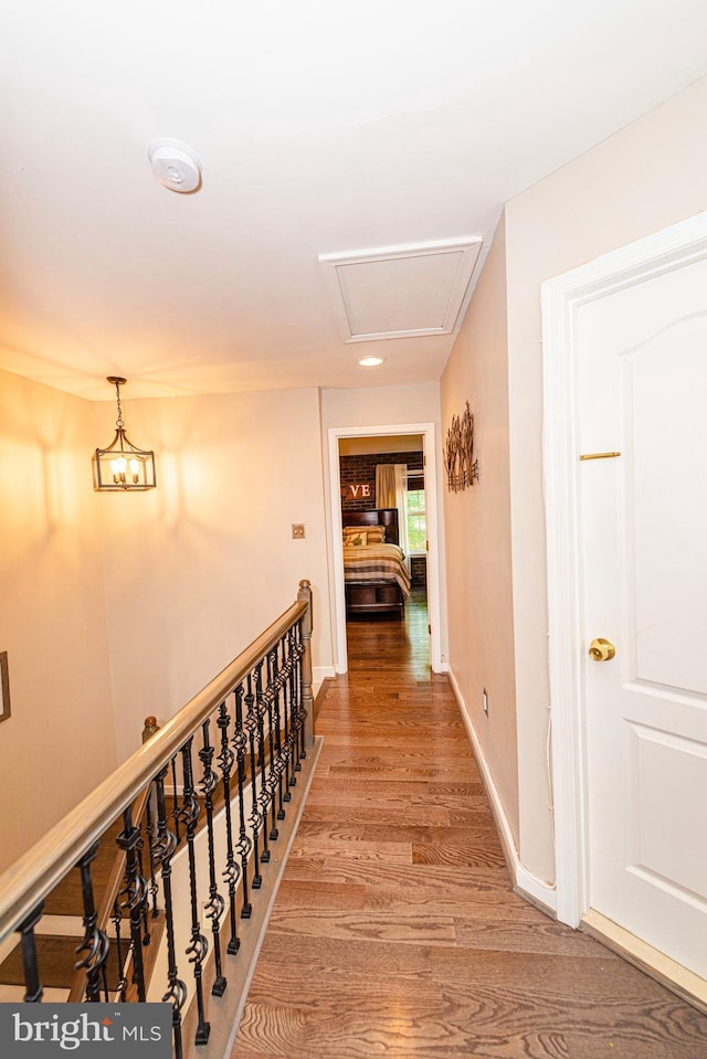 15381 Bronco Way, Woodbridge, VA 22193 - hall featuring light wood finished floors, baseboards, and recessed lighting