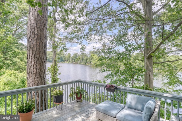 45 S Shore Dr, Dover, DE 19901 - deck featuring a water view