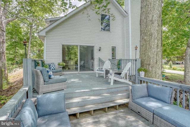 45 S Shore Dr, Dover, DE 19901 - wooden terrace with an outdoor living space