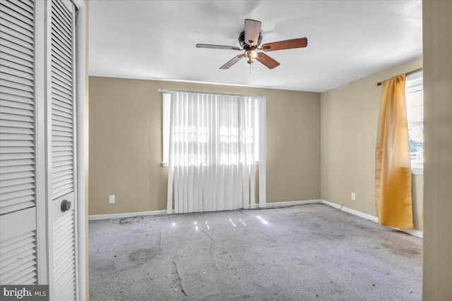7175 Lee Ave, Pennsauken, NJ 08110 - unfurnished room with plenty of natural light, baseboards, and ceiling fan