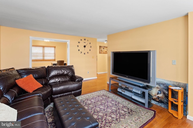 132 The Orchards Unit I, East Windsor, NJ 08520 - living area with wood finished floors and baseboards