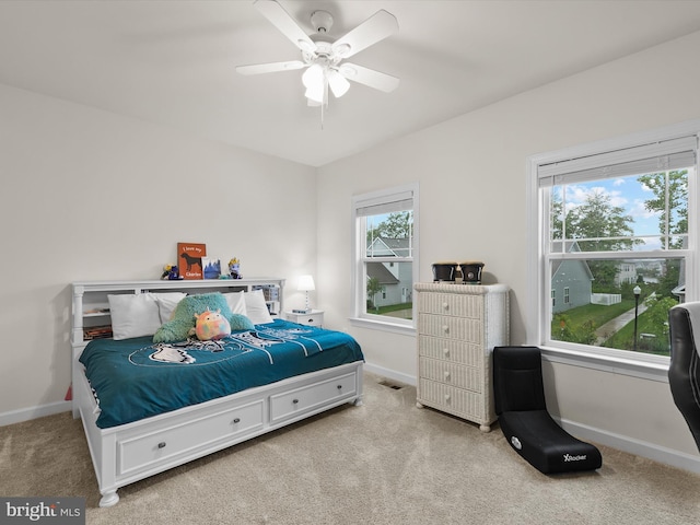 41 Beach Club Ave, Ocean View, DE 19970 - carpeted bedroom featuring baseboards and ceiling fan